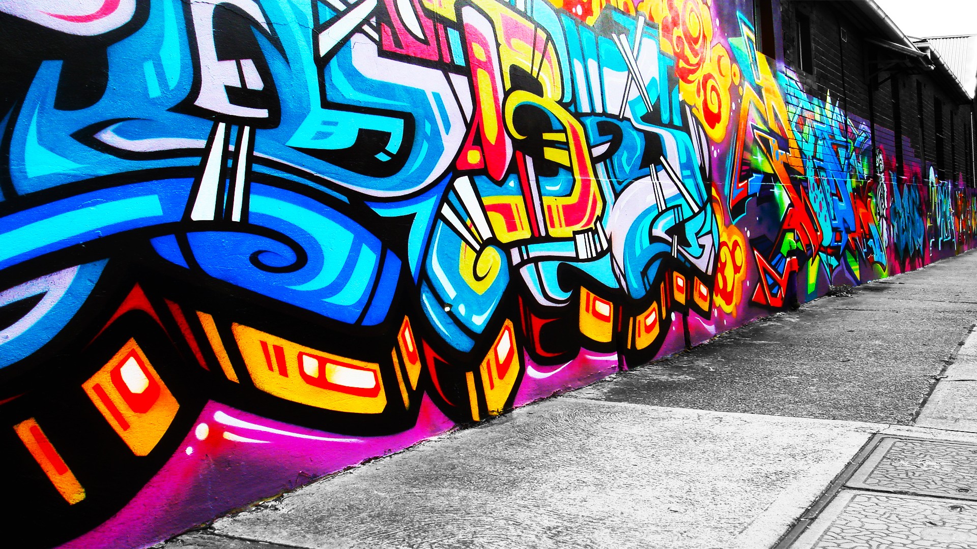 Street Graffiti Artwork ~ Wallpaper Area | HD Wallpapers Download