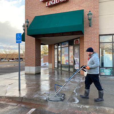 Hot water pressure washing Greeley Colorado