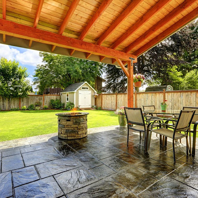 Decorative concrete finishing near me