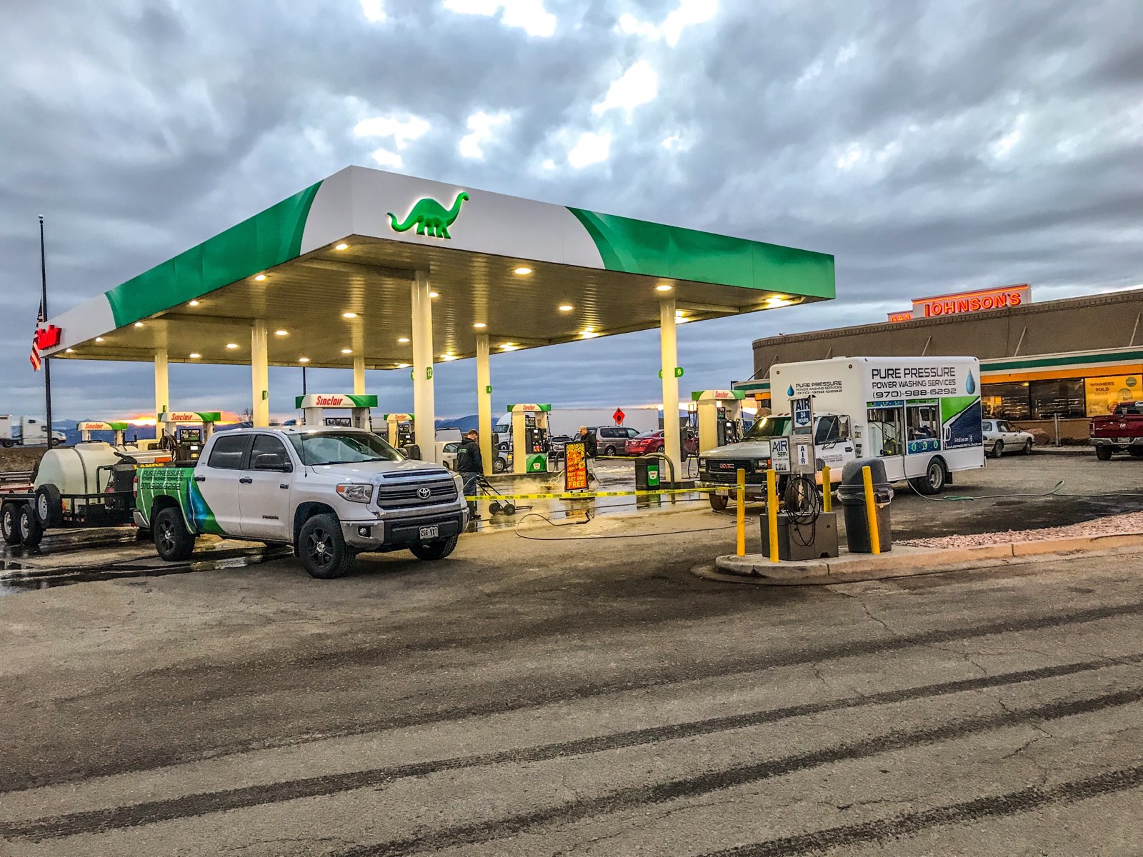 Gas Station Pressure Washing