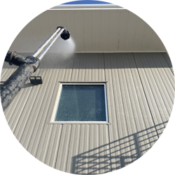 New construction pressure washing and cleaning